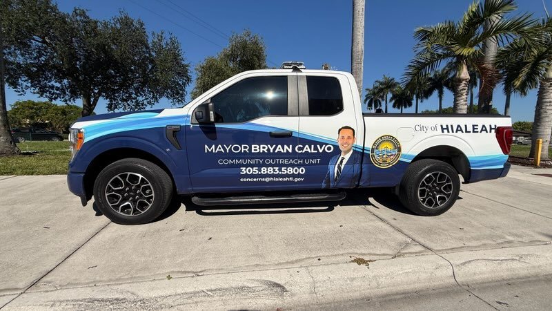 Mayor Bryan Calvo Community Outreach Unit truck — City of Hialeah
