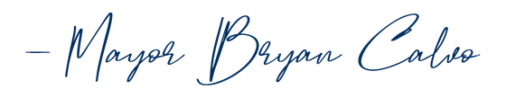 Signature — Mayor Bryan Calvo